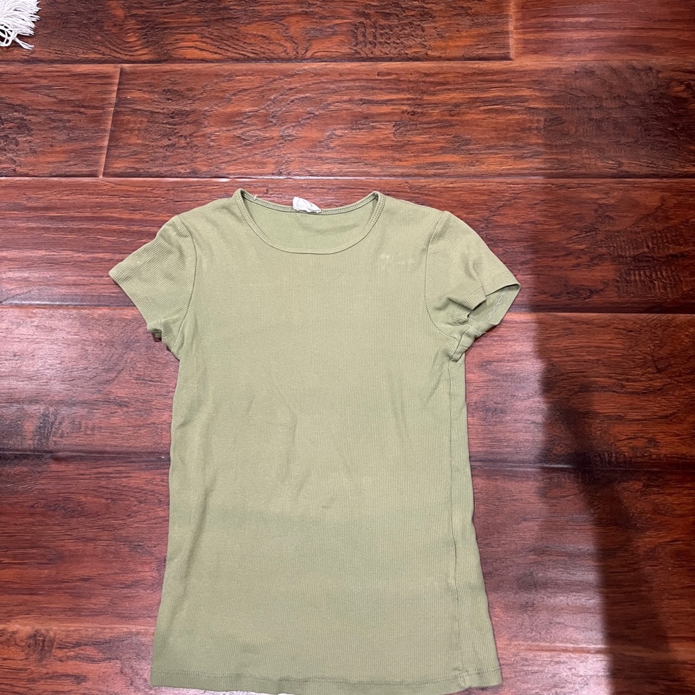 Cotton On Green Fitted Short Sleeve T-Shirt